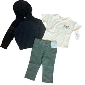 Cat & Jack/ Grayson Mini Bundle Shirt, sweater, pants| 12-18M